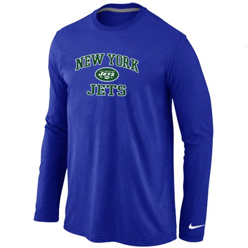 Nike New York Jets Heart & Soul Long Sleeve NFL T-Shirt - Blue